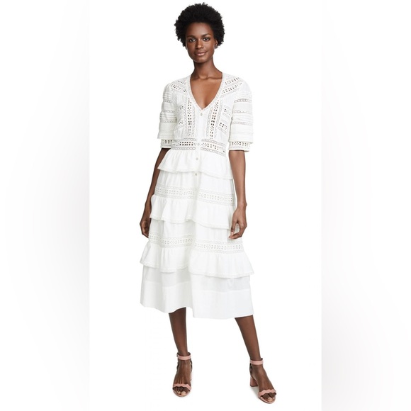 LoveShackFancy Dresses & Skirts - Loveshackfancy Rebecca dress in off white, size small